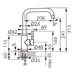 Inox slavina za sudoperu CamiroBCQ4 1