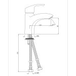 Jaquar Baterija za lavabo ECO 2 - Slika 3
