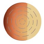 Round Shape Single Flow Maze Overhead Shower Gold Bright PVD