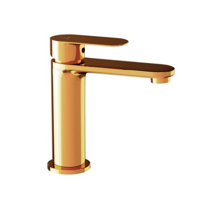 Single Lever Basin Mixer Gold Bright PVD