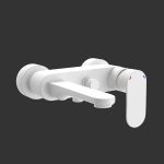 Single Lever Wall Mixer White matt