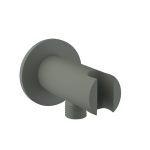 Wall Outlet with Shower Hook Graphite