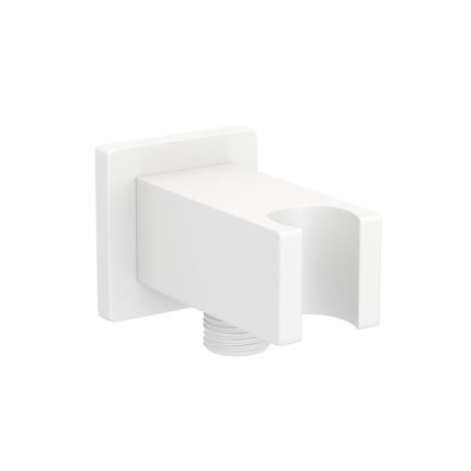 Wall Qutlet with Shower Hook White Matt