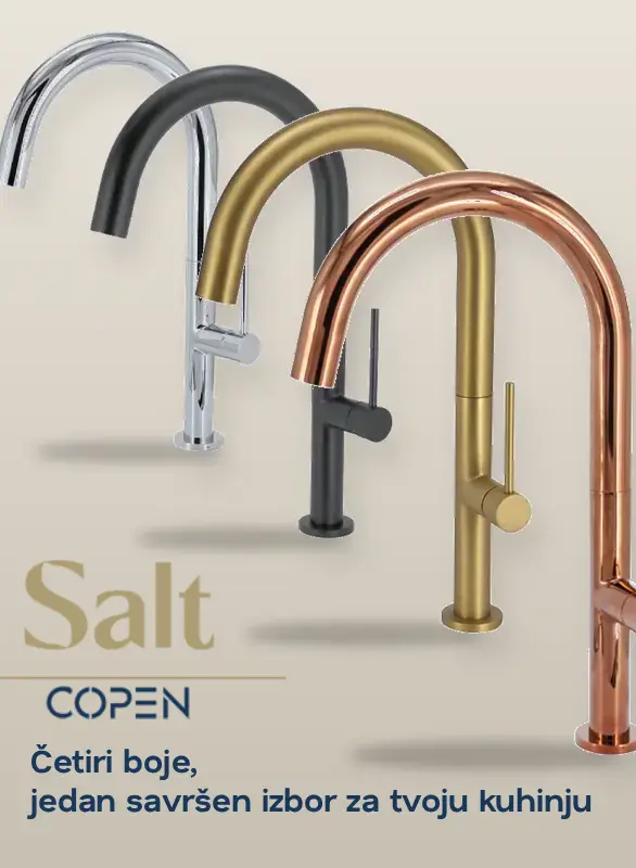 Jednoručna baterija za sudoperu COPEN SALT boje
