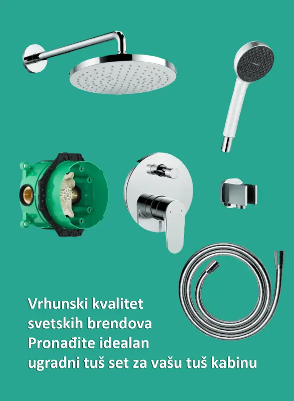 ugradni tus setovi za tus kabinu
